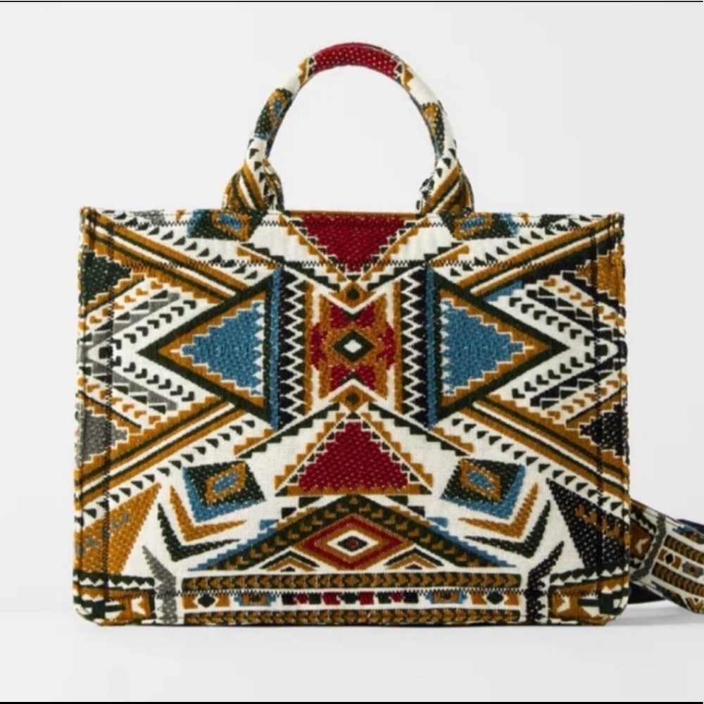 ISO Zara Geometric Tote Bag